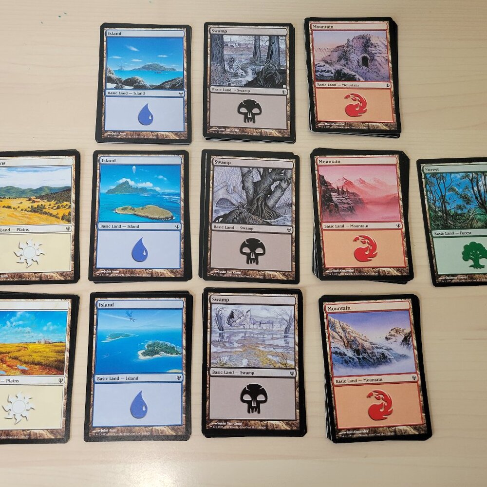 MTG Bundle 52 MAGIC THE GATHERING Archenemy 2010 Land Cards, Incomplete Set